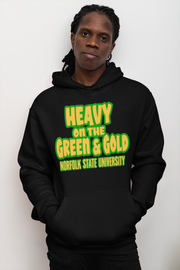 Heavy on the Green & Gold sweatshirt